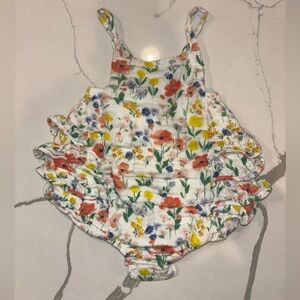 Angel Dear Floral Baby Romper Size 18-24 months